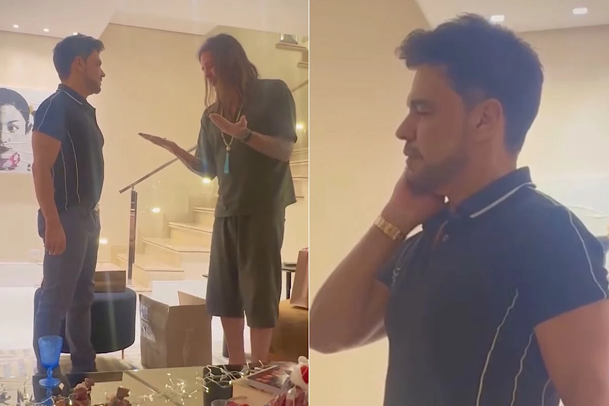 Dado Dolabella presenteia Zezé com algo inusitado em amigo oculto e reação do cantor deixa a família em choque 31 Dado Dolabella presenteia Zeze com algo inusitado em amigo oculto