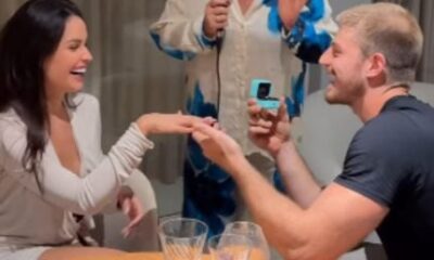 É o amor! Kayque Cerveny pede Juliette em casamento durante festa de aniversário