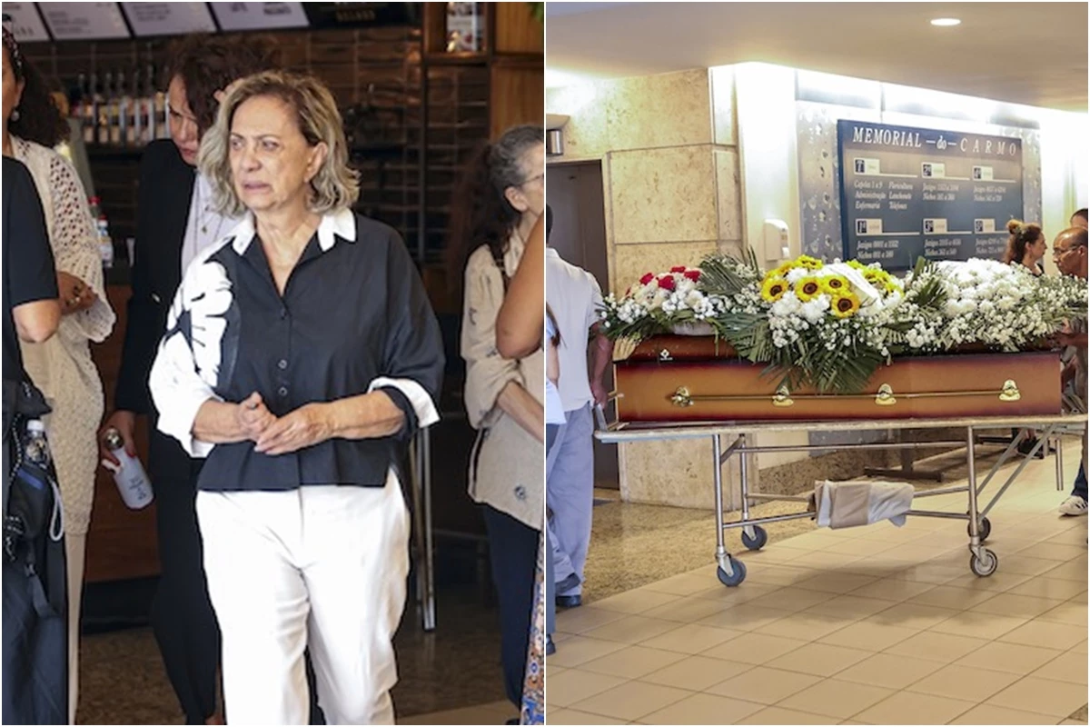 Eliane Giardini é amparada no velório do irmão que faleceu aos 62 anos 31 Eliane Giardini e amparada no velorio do irmao que faleceu