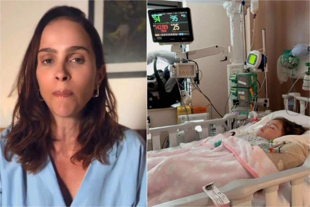 Esposa do ator Juliano Cazarré desabafa após a filha retornar ao hospital: ‘Não foi nada simples’ 35 Esposa do ator Juliano Cazarre desabafa apos a filha retornar