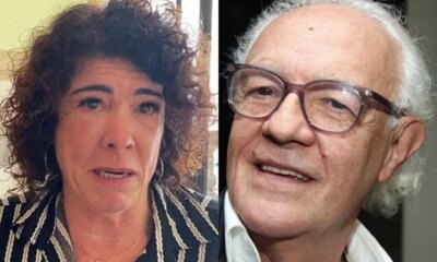 Ex mulher de Ney Latorraca comparece ao velorio se despede do