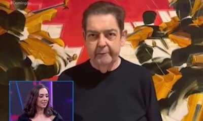 Faustao nao se cala ao ver a filha no palco