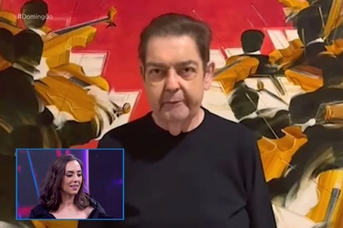 Faustão não se cala ao ver a filha no palco do Domingão com Huck 31 Faustao nao se cala ao ver a filha no palco