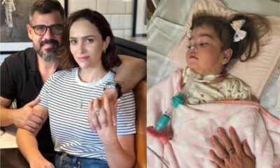 Filha de Juliano Cazarre e internada apos o Natal esposa
