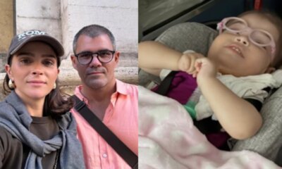 Filha de Juliano Cazarre vai parar no hospital e esposa