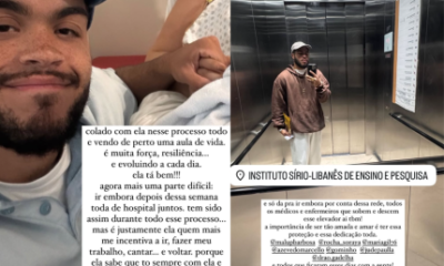 Filho de Preta Gil publica foto de maos dadas com