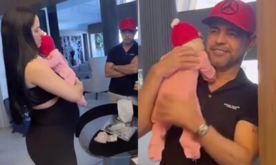 Graciele Lacerda e Zeze Di Camargo fazem bebe arrotar e