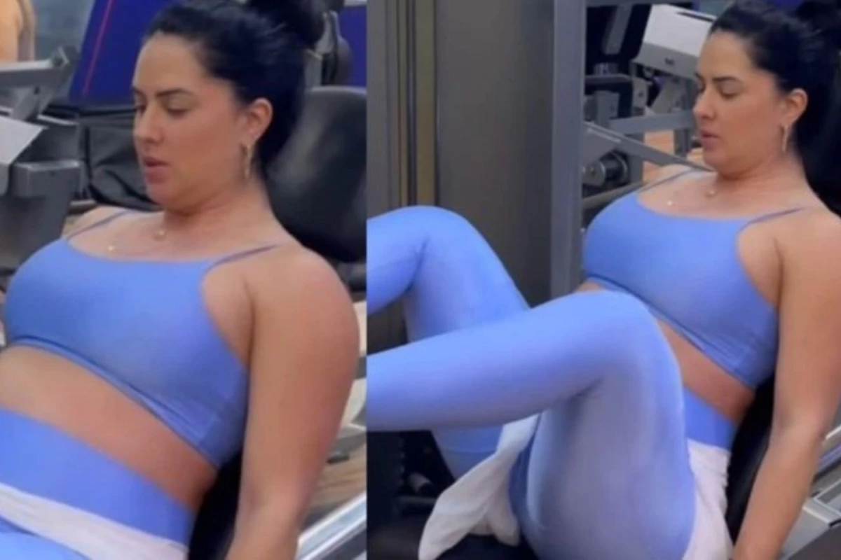 Graciele Lacerda mantém rotina de exercícios aos 8 meses de gestação: ‘Firme e forte’ 33 Graciele Lacerda mantem rotina de exercicios aos 8 meses de