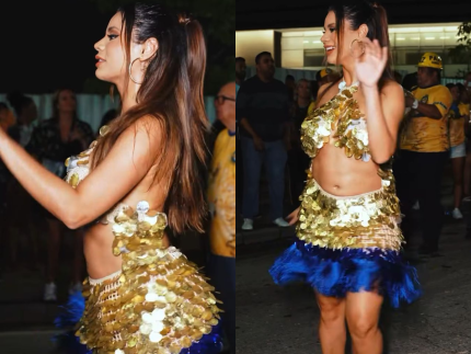 Grávida, Lexa samba muito em ensaio de rua para Carnaval 2025 31 Grávida, Lexa samba muito em ensaio de rua para Carnaval 2025