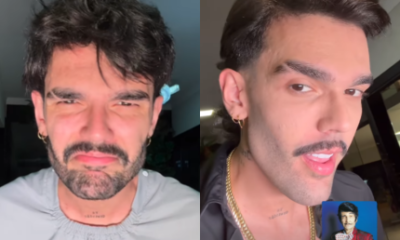 Luan Pereira muda o visual e ri de si mesmo