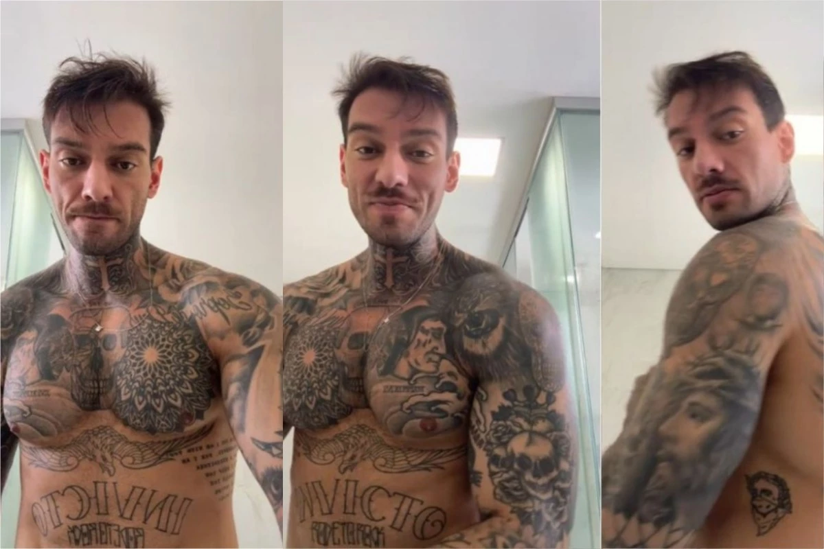 Lucas Lucco se descuida na hora do banho, mostra demais e vídeo viraliza nas redes sociais 31 Lucas Lucco se descuida na hora do banho mostra demais
