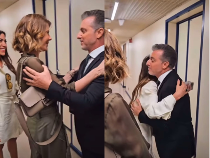 Luciano Huck recepciona Patrícia Abravanel e Daniela Beyruti nos bastidores do Melhores do Ano 31 Luciano Huck recepciona Patrícia Abravanel e Daniela Beyruti nos bastidores do Melhores do Ano