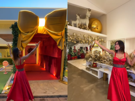 Luxo Maira Cardi mostra detalhes de sua mansao decorada para