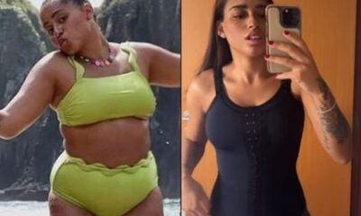 MC Loma mostra cinturinha fina resultado da lipo Veja o