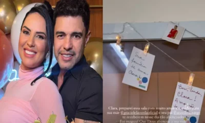 Nasce Clara filha de Zeze Di Camargo e Graciele
