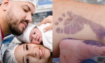 Nasce Elisa 1° filha de Victor Hugo dupla de Diego