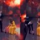 No Domingao Luciano Huck reage ao ver Patricia Abravanel colocar