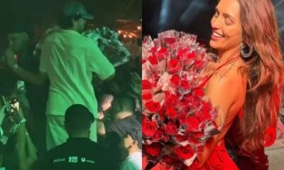 O ultimo romantico Nattan pausa show para comprar rosas para