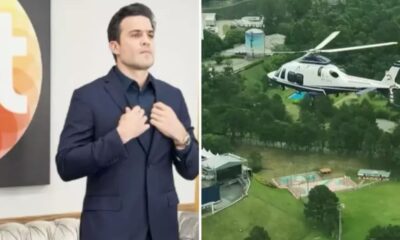 Pablo Marcal anuncia contrato no SBT e chega de helicoptero