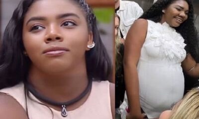 Raquel Brito aparece com barrigao e assessoria revela se ela