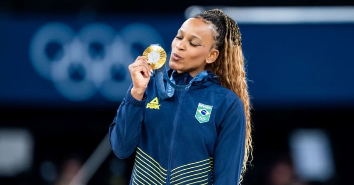 Rebeca Andrade abre o jogo sobre porque desistiu de se aposentar após sucesso em Paris 31 Rebeca Andrade abre o jogo sobre porque desistiu de se