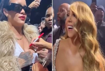 Rihanna rouba a cena em show de Mariah Carey e ganha autográfo no peito 31 Rihanna rouba a cena em show de Mariah Carey e