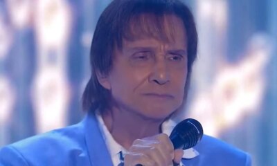 Roberto Carlos se irrita com o que ve durante show