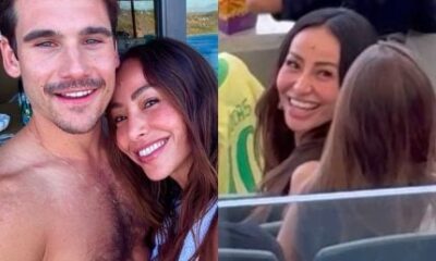 Sabrina Sato marca presenca no Jogo dos Artistas para torcer