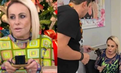 Video Ana Maria cai em pegadinha solta palavrao ao vivo