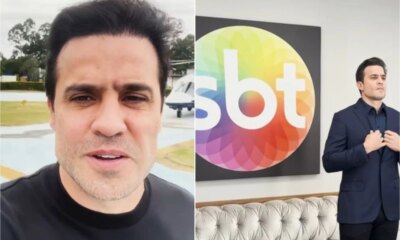 Video Pablo Marcal chega de helicoptero ao SBT apos rumores