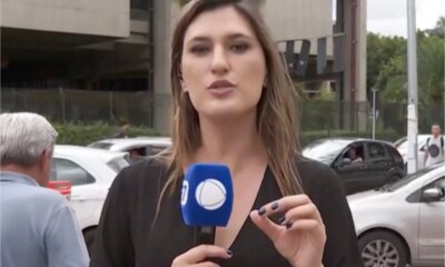 Video reporter e assaltada ao vivo fica sem o celular