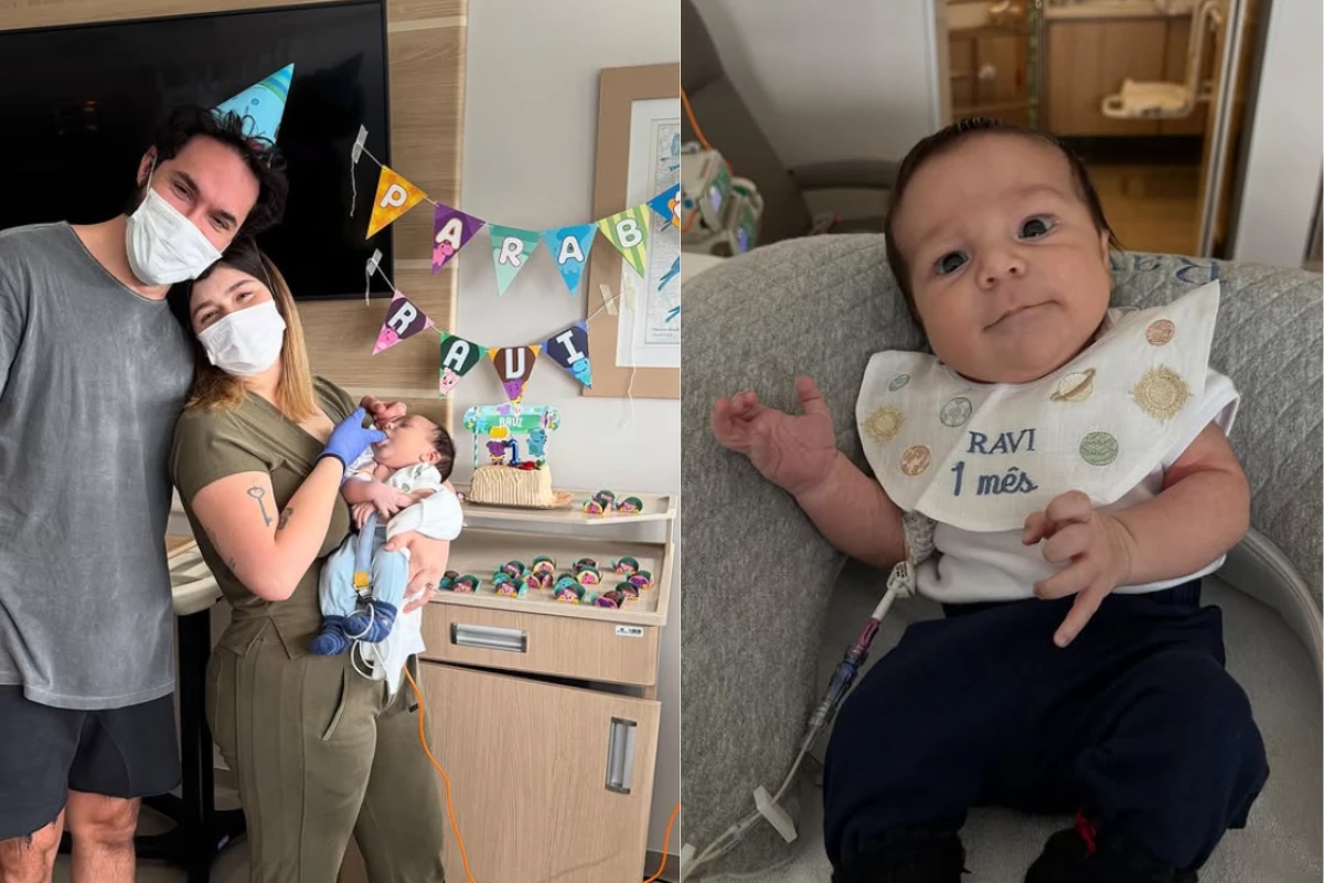 Viih Tube celebra primeiro mes do filho Ravi com momentos