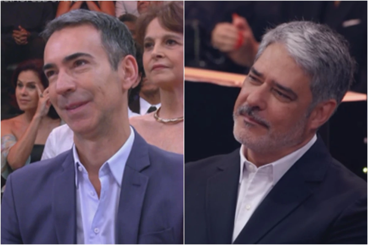 William Bonner x César Tralli: após rumores de rixa, detalhes do encontro dos jornalistas no Melhores do Ano vem à tona 33 William Bonner x Cesar Tralli apos rumores de rixa detalhes
