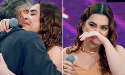 ‘Estou ate tremendo aos prantos cantora abraca Marcos Mion e