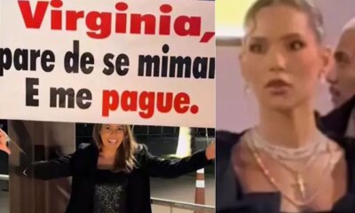 ‘Pare de se mimar e me pague com faixa enorme