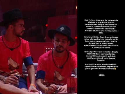 Gêmeos sertanejos do BBB25 detonam o funk: “Isso não é música” 31 1737848321 Gemeos sertanejos do BBB25 detonam o funk Isso nao e
