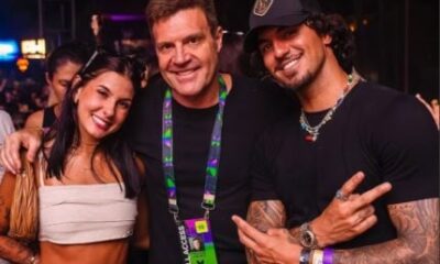Ana Castela e Gabriel Medina curtem balada em Balneario Camboriu