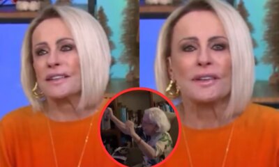 Ana Maria Braga nao segura a emocao com reacao de