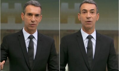 Apos noticiar tragedia Cesar Tralli rompe o silencio ao vivo