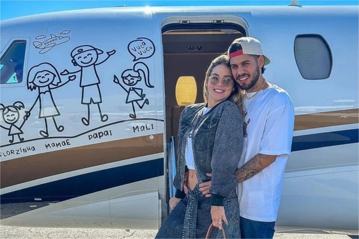 Aviao de Virginia Fonseca faz pouso inesperado e fas ficam