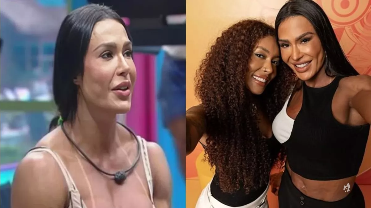 BBB 25 Gracyanne Barbosa chama a atencao de Giovanna