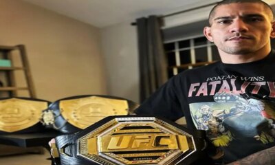 Campeao do UFC Alex Poatan se engasga e da susto