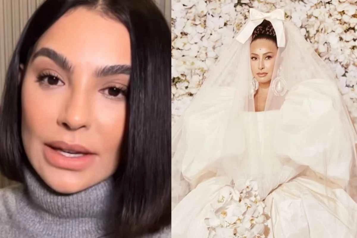 Cintia Chagas dá sua opinião sincera sobre o vestido de casamento de Sabrina Sato: ‘Figura folclórica’ 31 Cintia Chagas da sua opiniao sincera sobre o vestido de