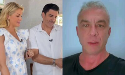 Edu Guedes aparece com o filho de Ana Hickmann e