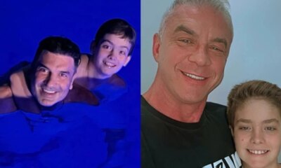 Edu Guedes publica foto com filho de Ana Hickmann em