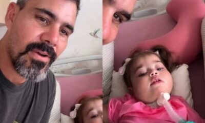 Filha de Juliano Cazarre tem alta hospitalar apos internacao na