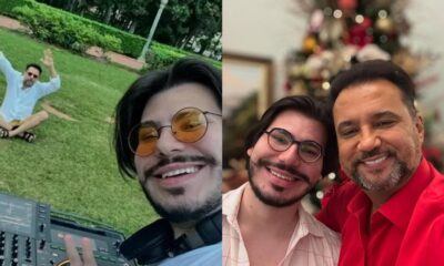Filho de Geraldo Luis viraliza ao fazer show para quase