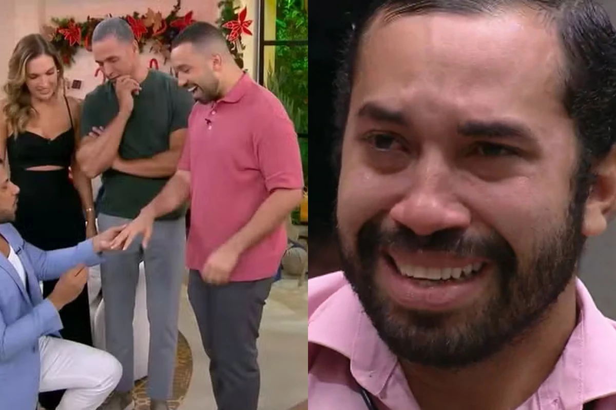 Galã da Globo pede Gil do Vigor em casamento ao vivo: ‘A gente se beija’ 31 Gala da Globo pede Gil do Vigor em casamento ao