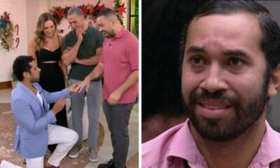 Gil do Vigor encena cena romantica ao vivo com Amaury