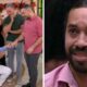 Gil do Vigor encena cena romantica ao vivo com Amaury